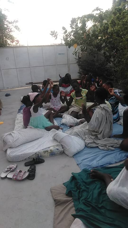 OMFCA outside after earthquake