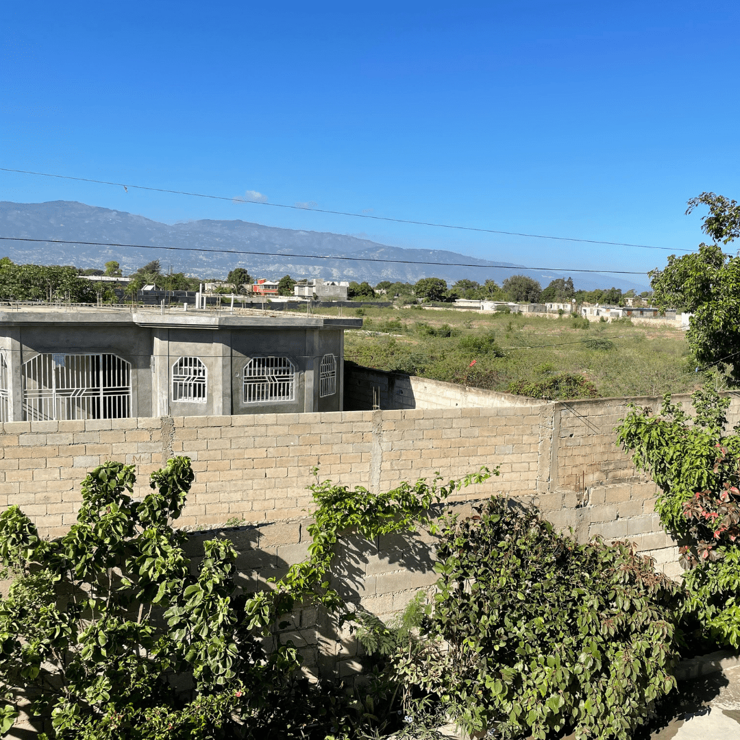 Haiti overlooking town